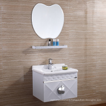 European style Modern Apple shape Mirror bathroom vanities with shelf